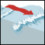 Graphic of tsunami forming